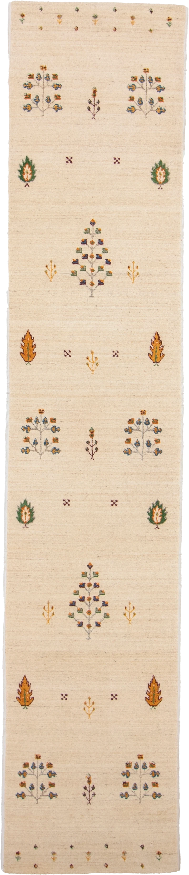 W 2.8 L 13.2 Gabbeh 100% Wool Hand-Woven All-Over Design - 67002