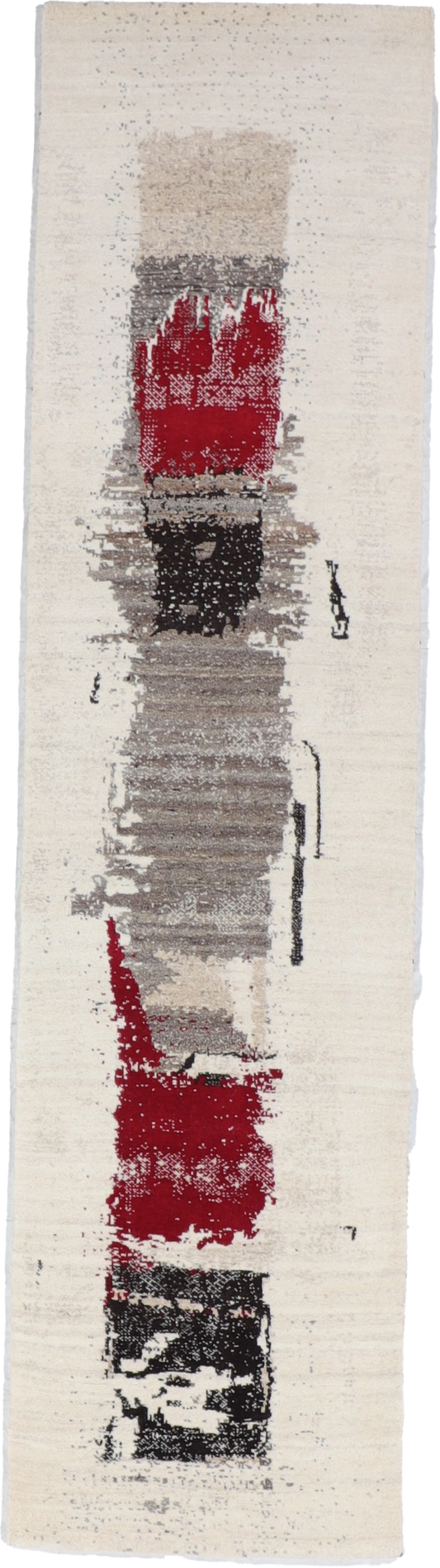 W 2.6 L 9.10 Gabbeh Runner 100% Wool Hand-Woven All-Over Design - 67007