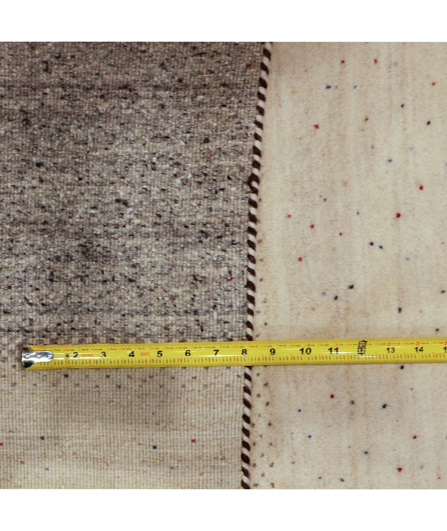 W 7.11 L 11.4 Gabbeh 100% Wool Hand-Woven All-Over Design - 67020