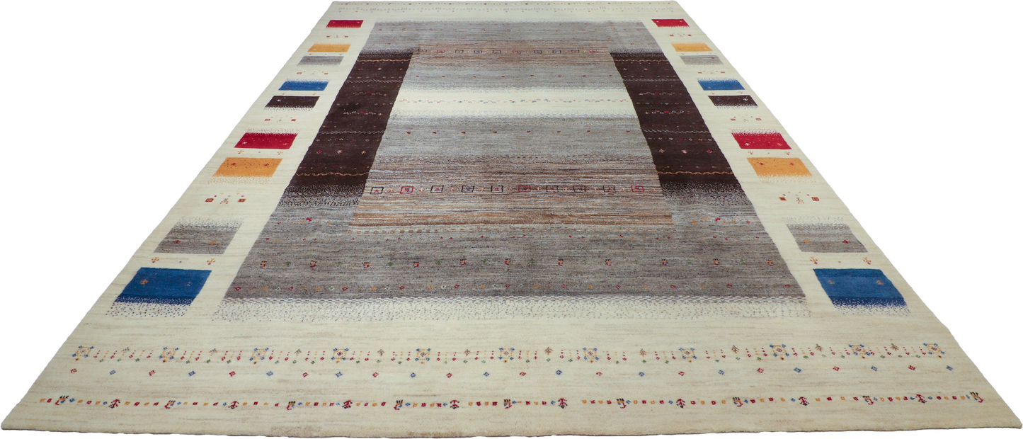 W 8.10 L 11.11 Gabbeh 100% Wool Hand-Woven All-Over - 67021