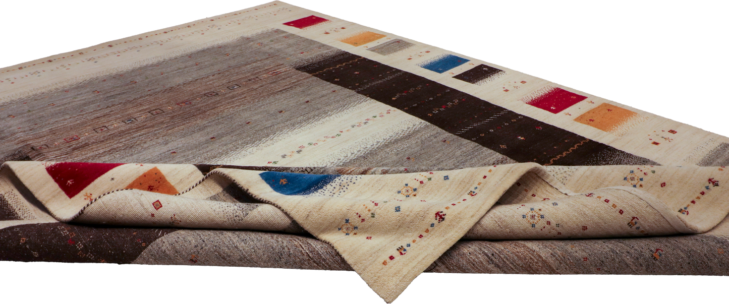 W 8.10 L 11.11 Gabbeh 100% Wool Hand-Woven All-Over - 67021