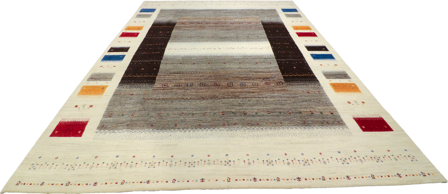 W 8.10 L 11.11 Gabbeh 100% Wool Hand-Woven All-Over - 67021