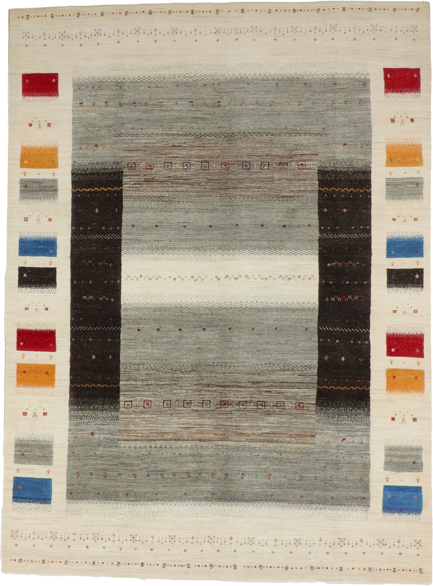 W 8.10 L 11.11 Gabbeh 100% Wool Hand-Woven All-Over - 67021