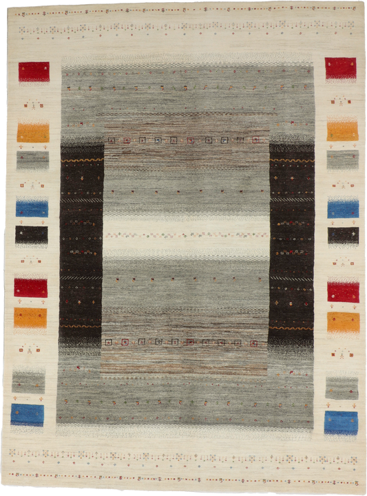W 8.10 L 11.11 Gabbeh 100% Wool Hand-Woven All-Over - 67021