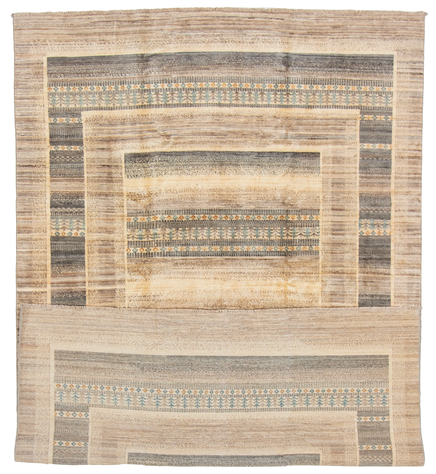 W 6.5 L 9.8 Gabbeh 100% Wool Hand-Woven - 67032