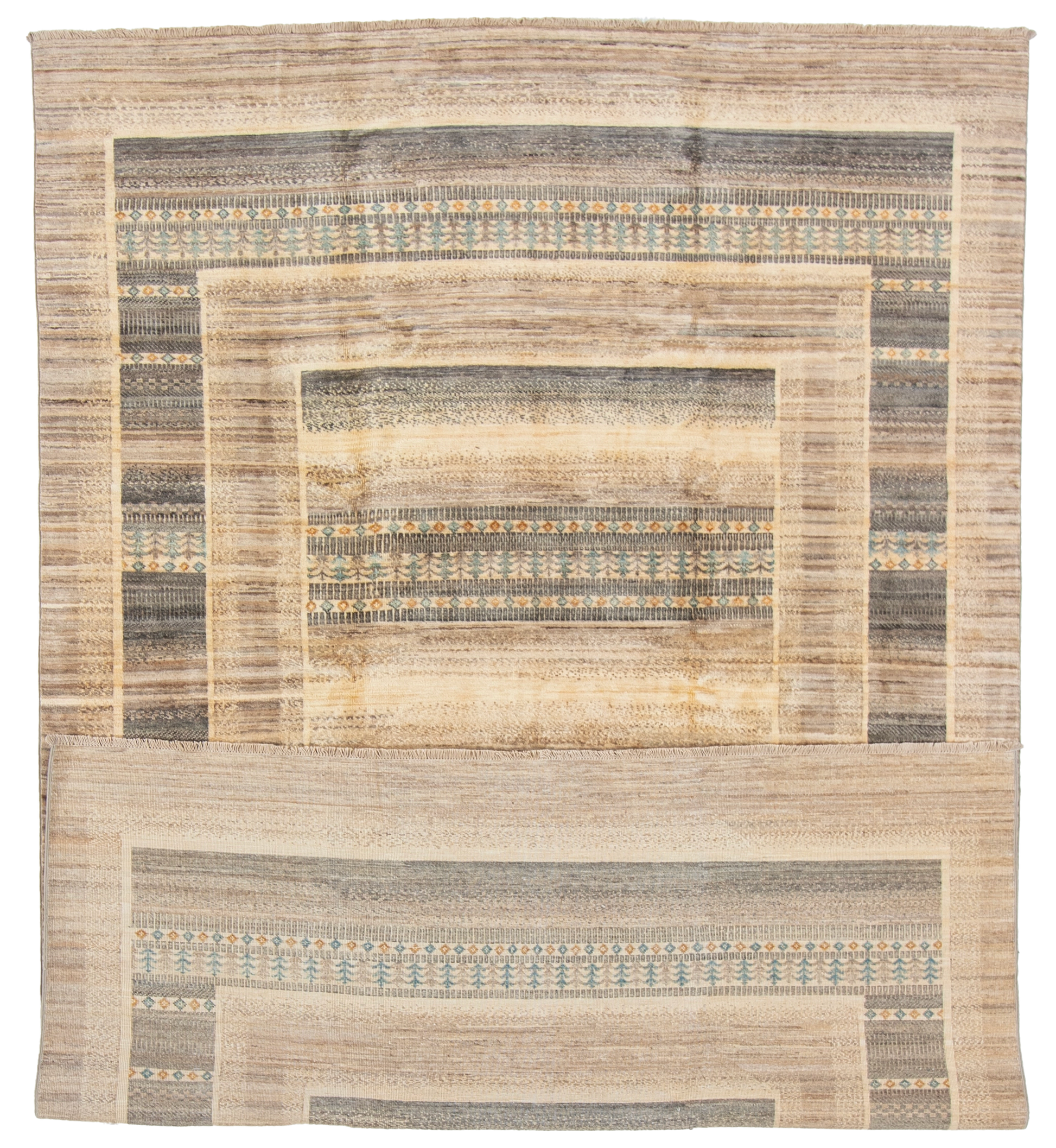 W 6.5 L 9.8 Gabbeh 100% Wool Hand-Woven - 67032