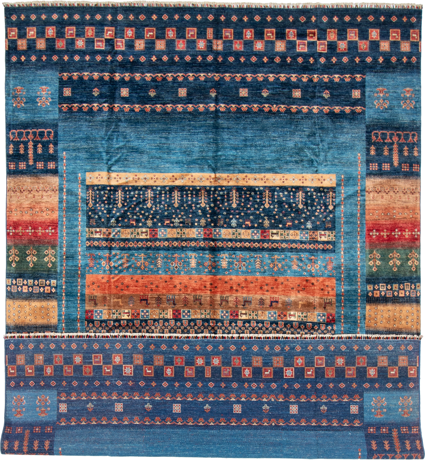 W 8.11 L 12.2 Gabbeh 100% Wool Hand-Woven - 67034