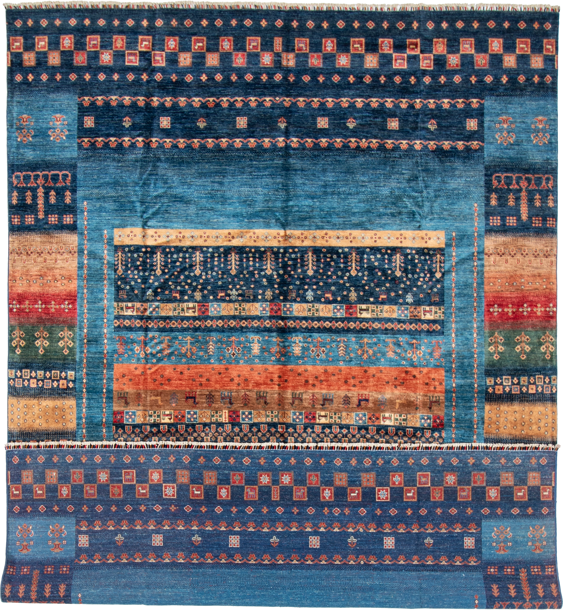 W 8.11 L 12.2 Gabbeh 100% Wool Hand-Woven - 67034