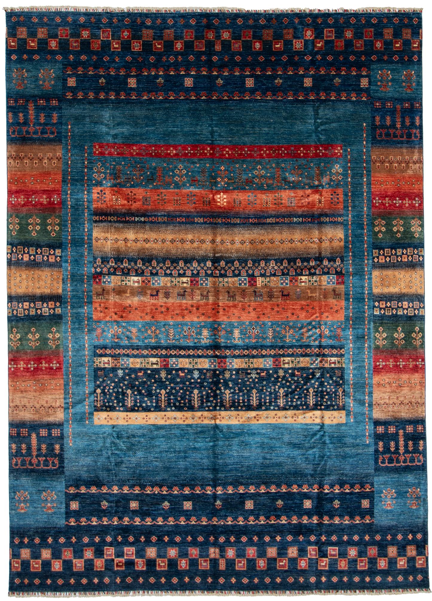 W 8.11 L 12.2 Gabbeh 100% Wool Hand-Woven - 67034