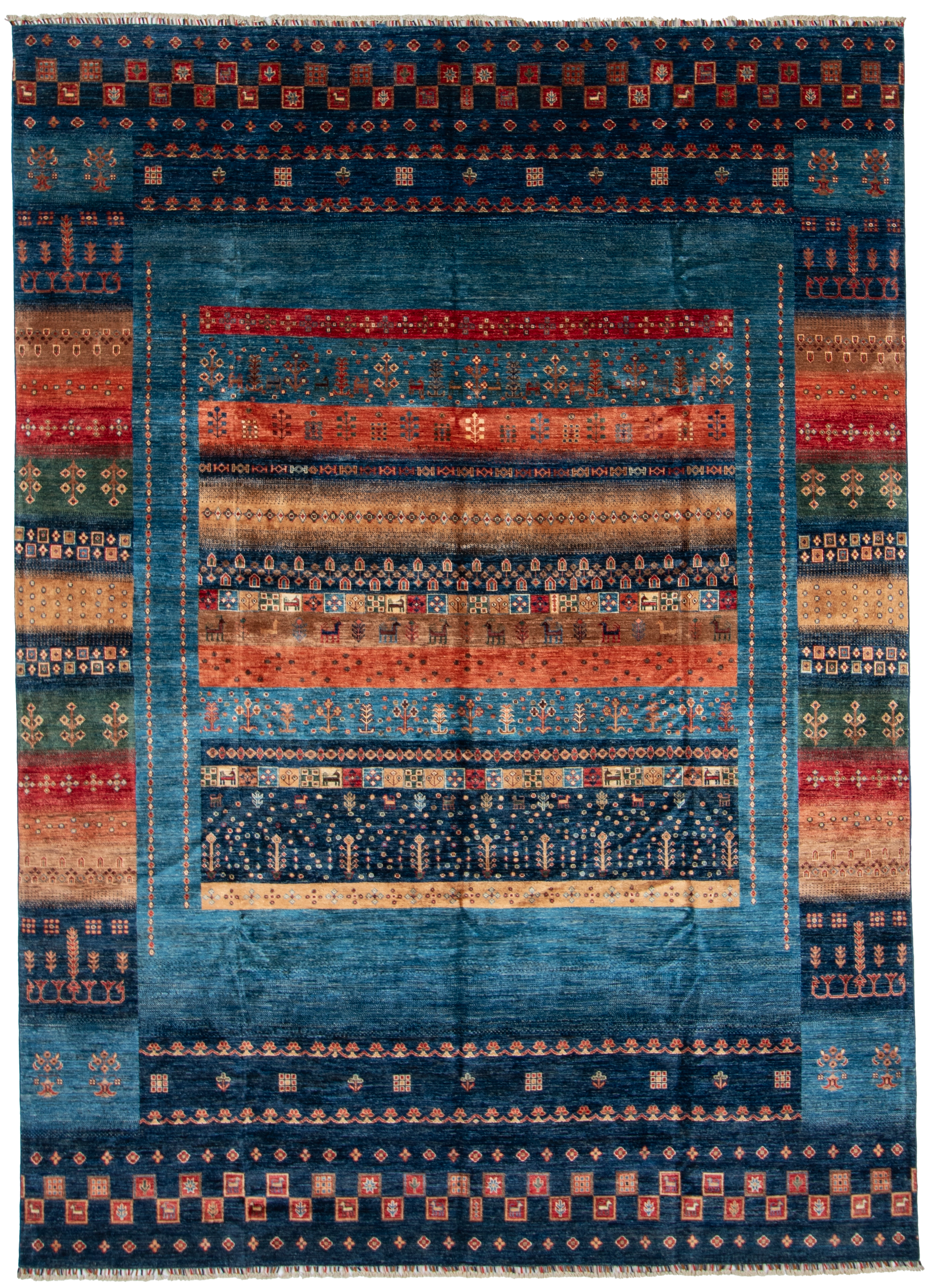 W 8.11 L 12.2 Gabbeh 100% Wool Hand-Woven - 67034