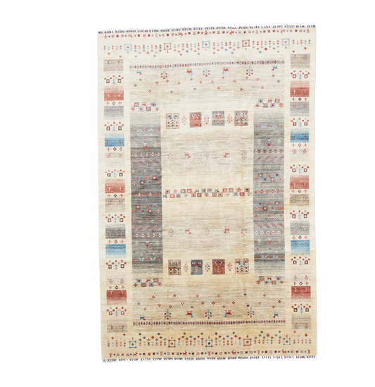 W 6.7 L 9.11 Gabbeh 100% Wool Hand-Woven - 67036