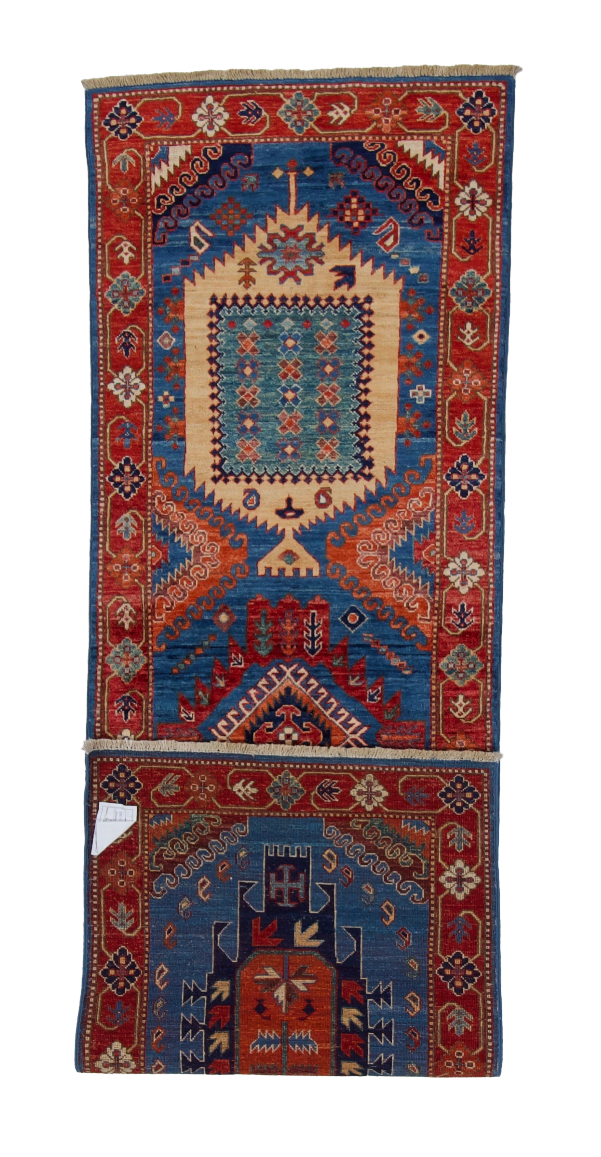 W 2.6 L 8.1 Malayer 100% Wool Hand-Woven All-Over Design - 67049