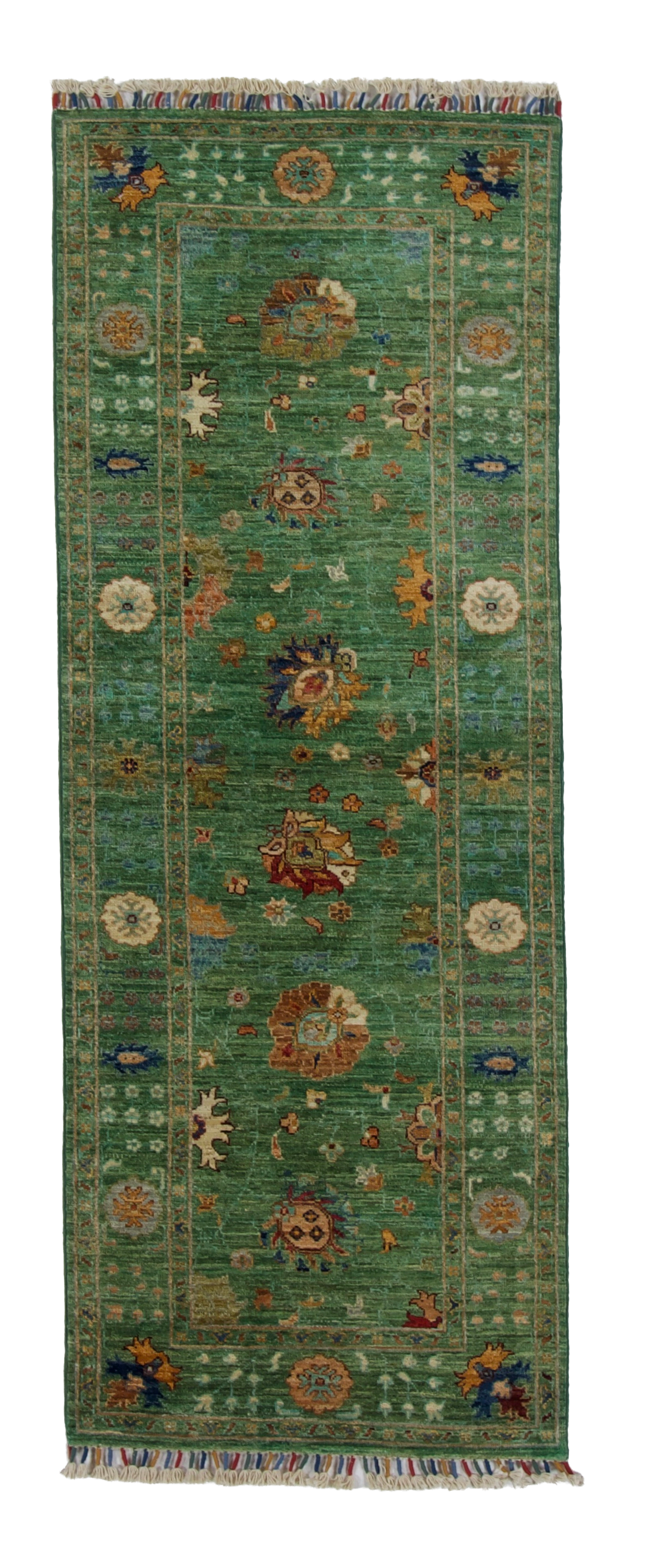 W 2.7 L 6.10 Mahal 100% Wool Hand-Woven All-Over Design - 67051
