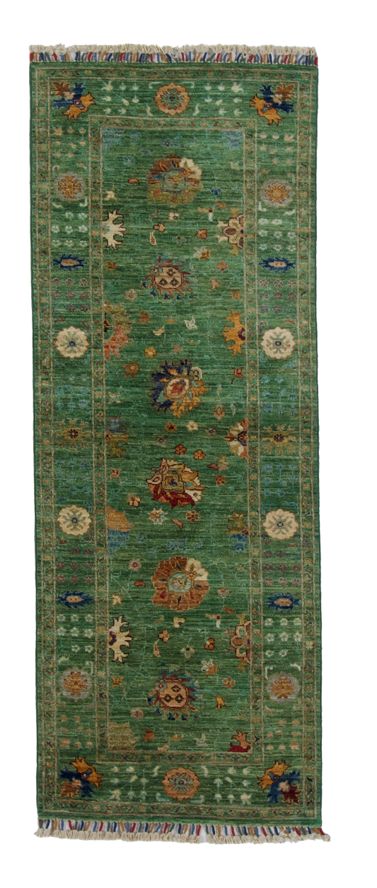 W 2.7 L 6.10 Mahal 100% Wool Hand-Woven All-Over Design - 67051