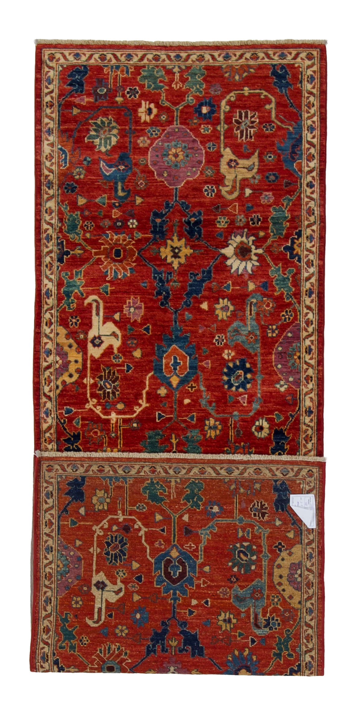 W 2.8 L 8.1 Bijar 100% Wool Hand-Woven All-Over Design - 67054