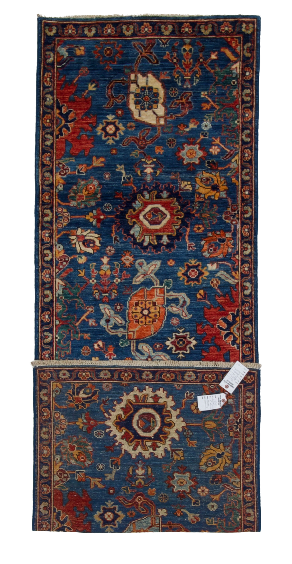 W 2.7 L 8.1 Mahal 100% Wool Hand-Woven All-Over Design - 67056
