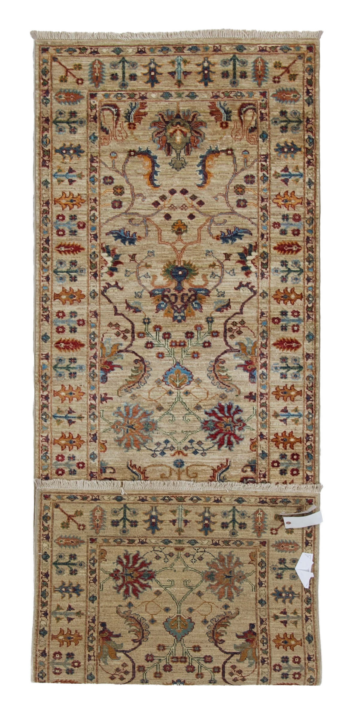 W 2.7 L 8 Mahal 100% Wool Hand-Woven All-Over Design - 67057