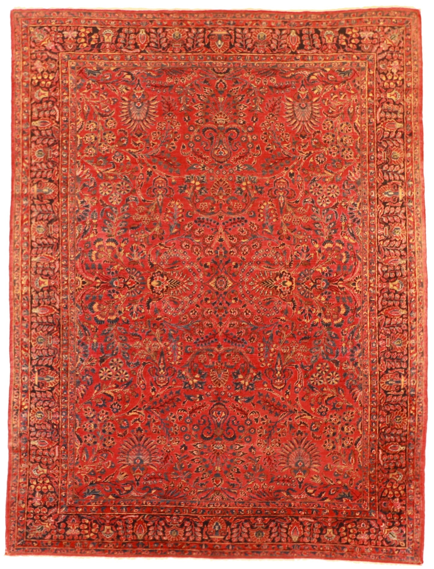 9 x 12 - Lillihan Fine All Over Rectangle - Hand Knotted Rug — 7308