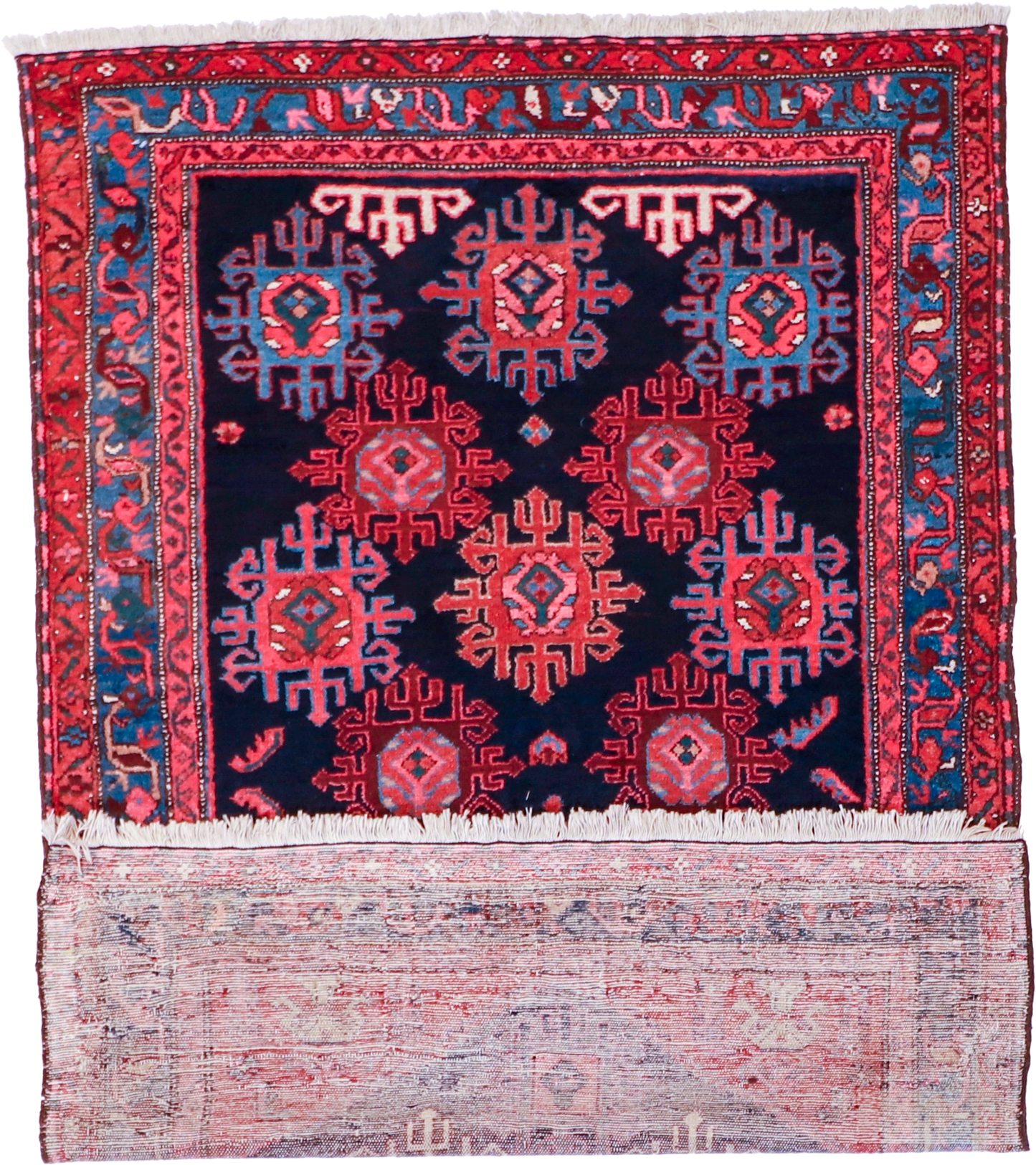 W 4.7 L 6.3 Malayer Antique 100% Wool Hand-Woven All-Over Design - 7441