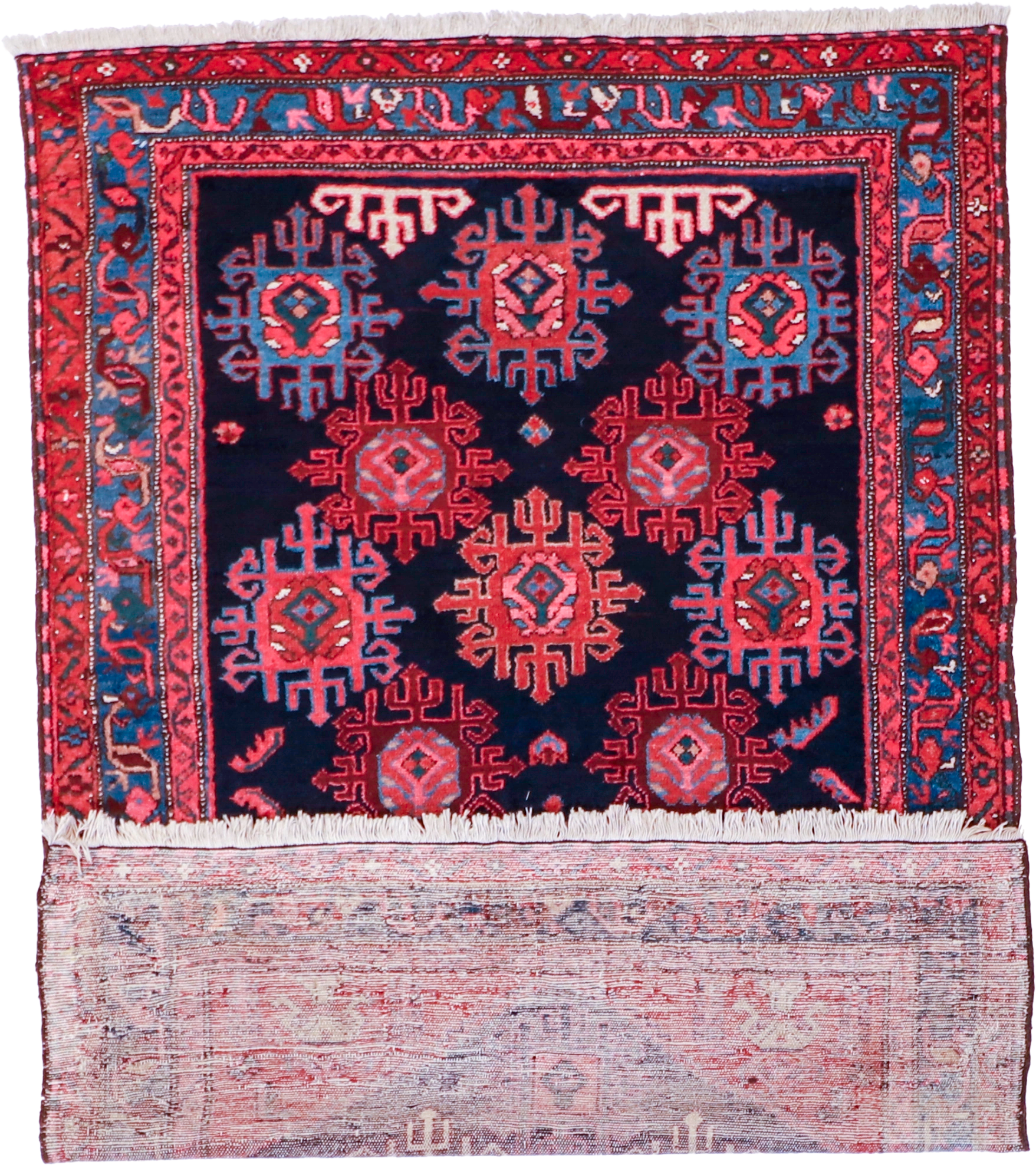 W 4.7 L 6.3 Malayer Antique 100% Wool Hand-Woven All-Over Design - 7441