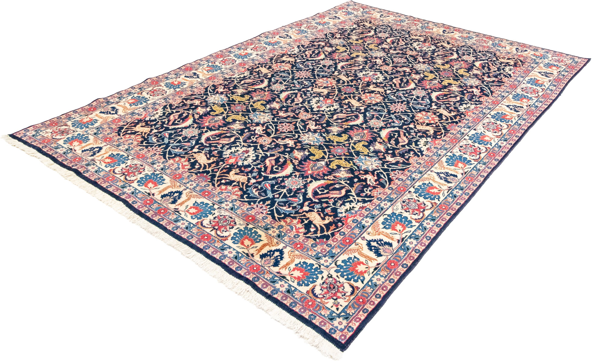 W 6.4 L 9.2 Veramin 100% Wool Hand-Woven All-Over Design - 8074