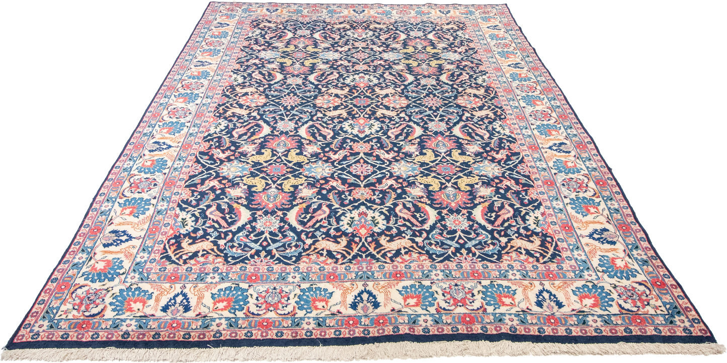 W 6.4 L 9.2 Veramin 100% Wool Hand-Woven All-Over Design - 8074