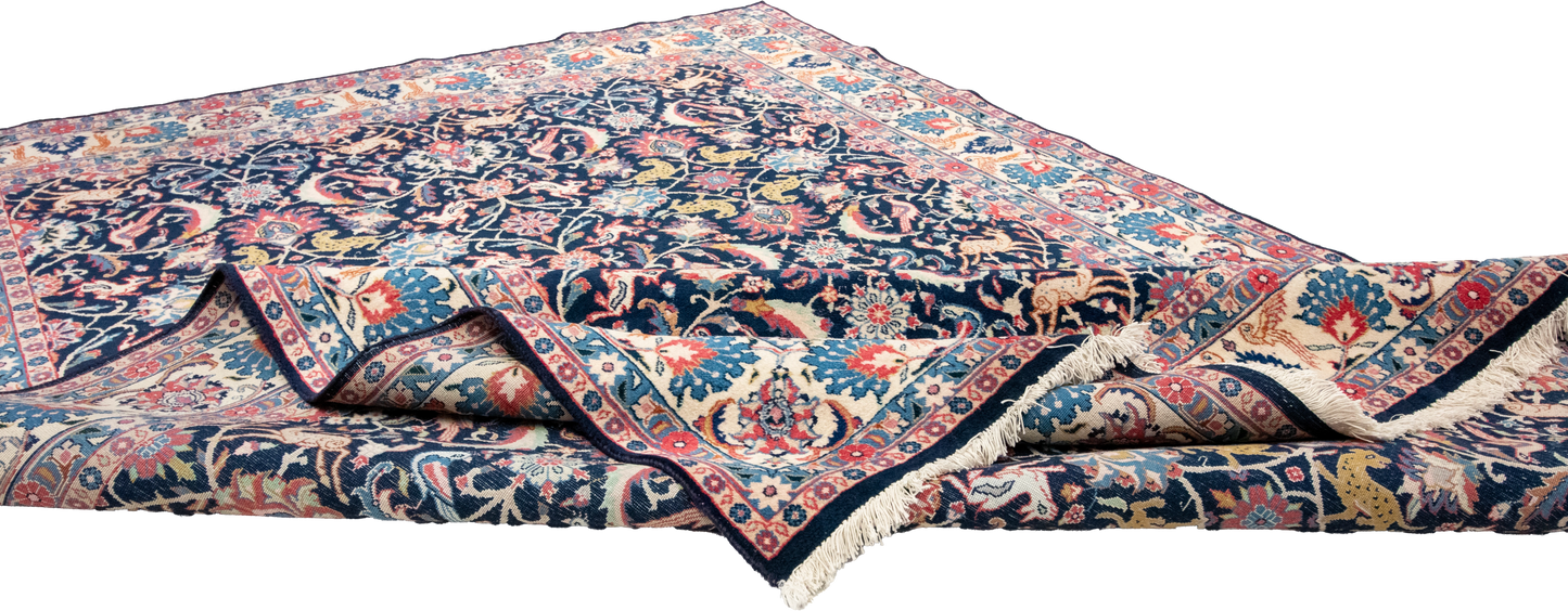 W 6.4 L 9.2 Veramin 100% Wool Hand-Woven All-Over Design - 8074