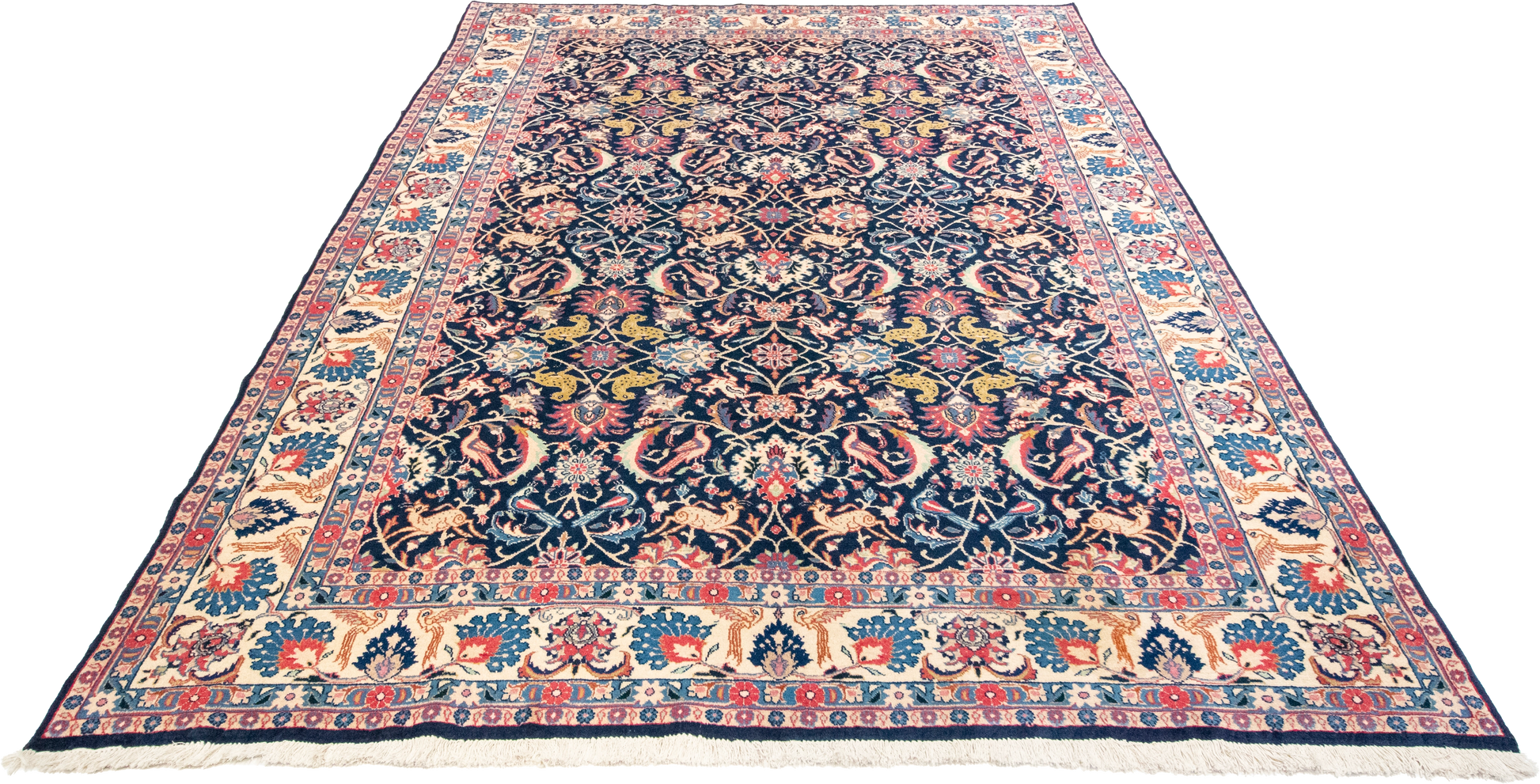 W 6.4 L 9.2 Veramin 100% Wool Hand-Woven All-Over Design - 8074