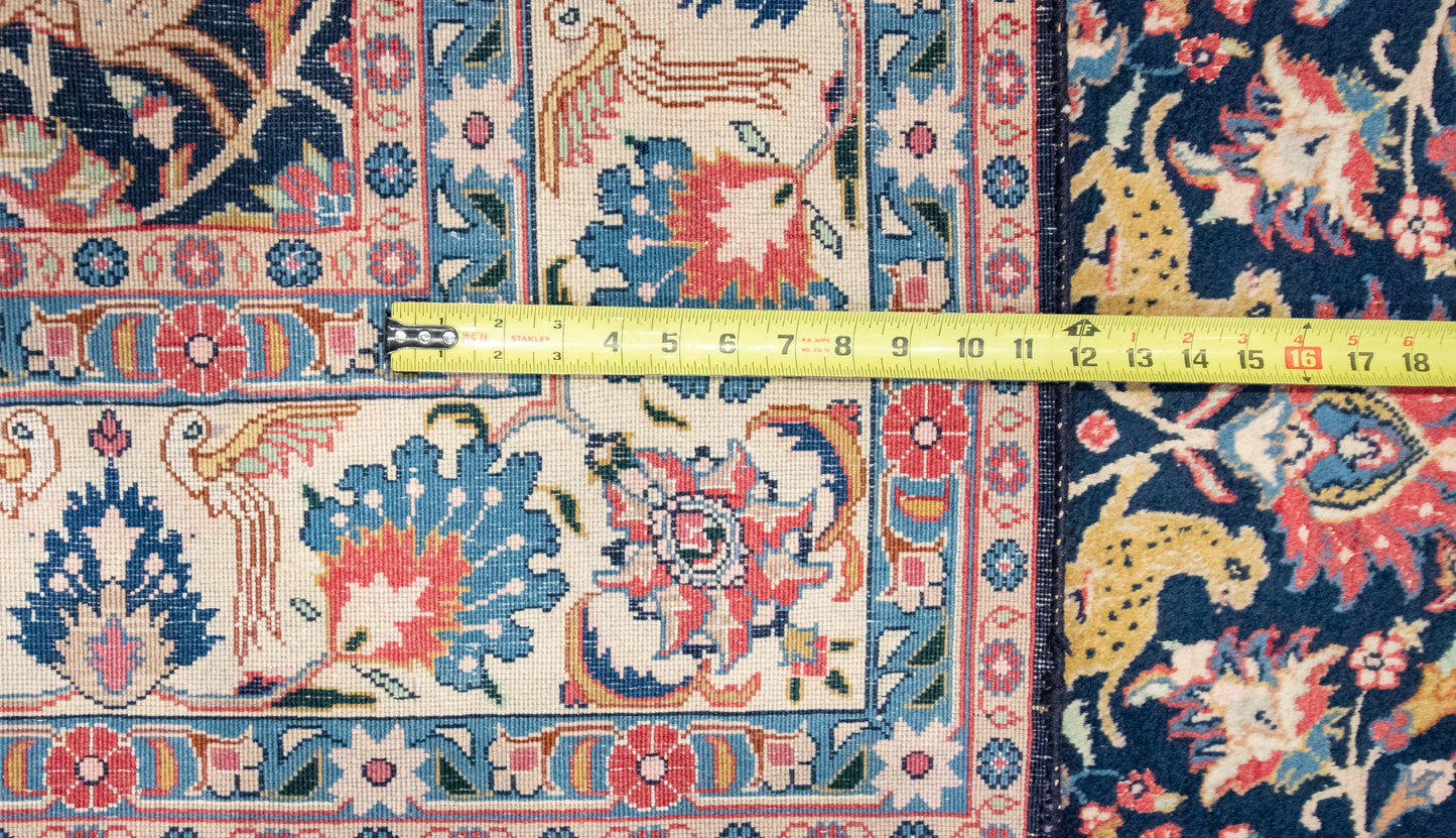 W 6.4 L 9.2 Veramin 100% Wool Hand-Woven All-Over Design - 8074