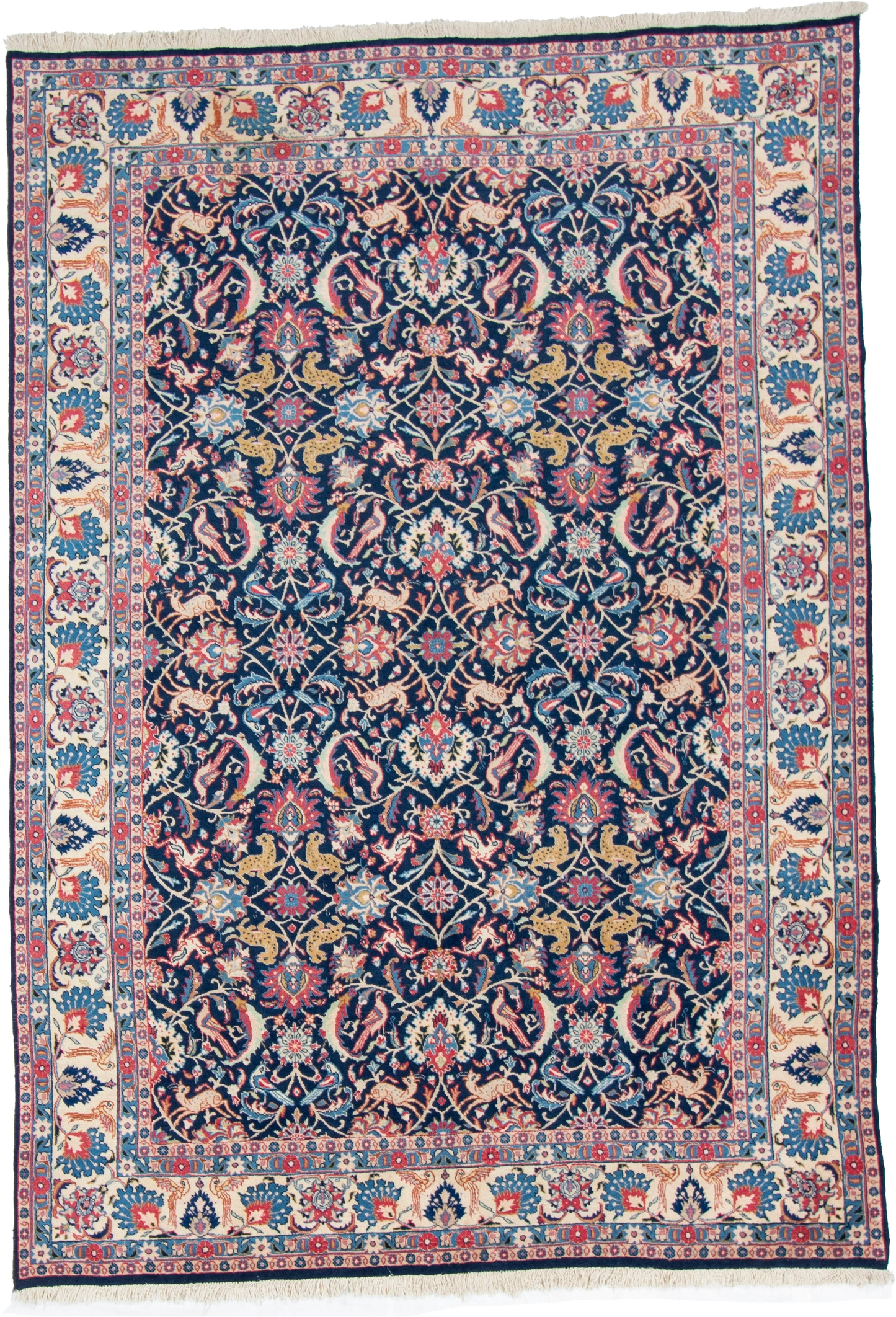 W 6.4 L 9.2 Veramin 100% Wool Hand-Woven All-Over Design - 8074