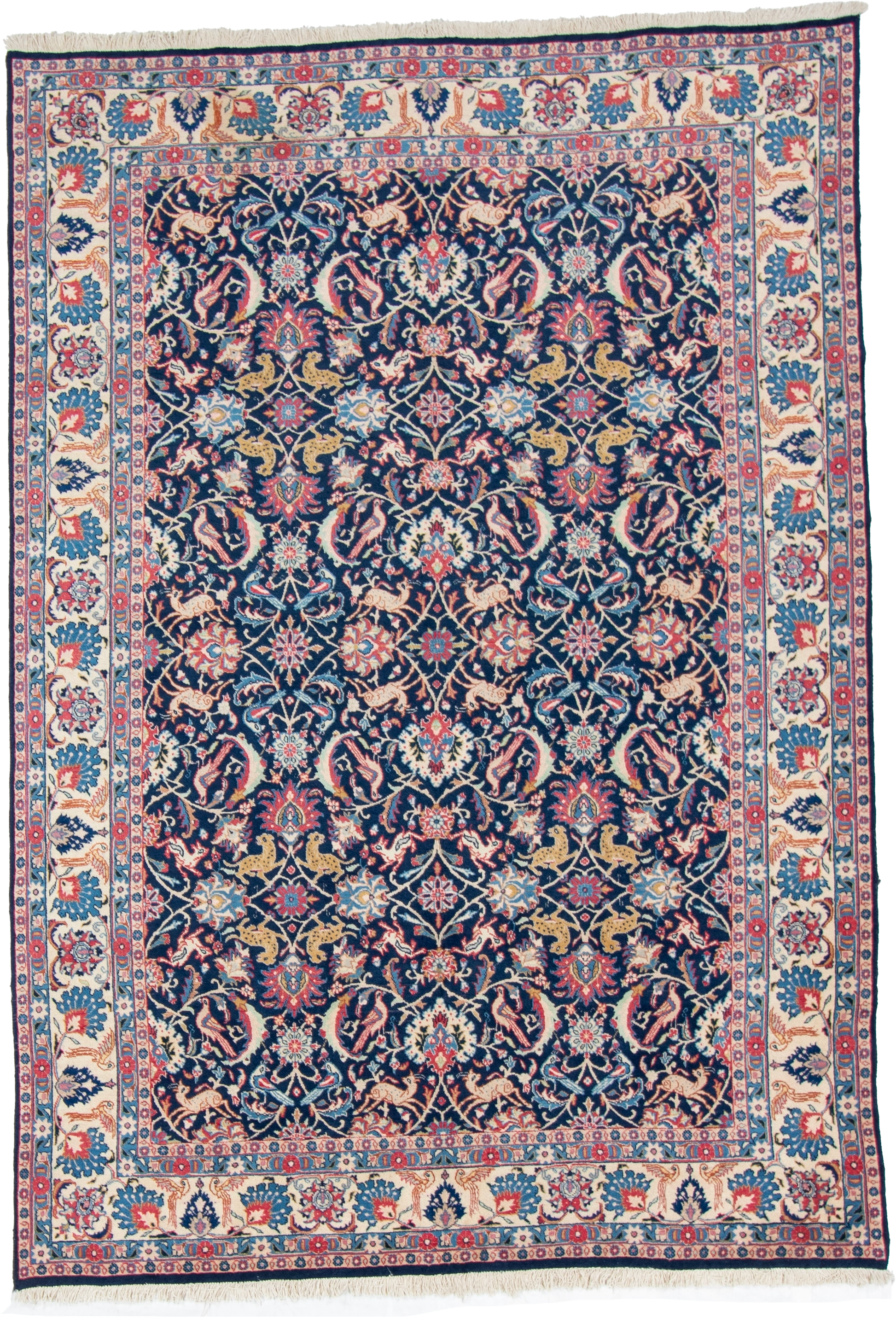 W 6.4 L 9.2 Veramin 100% Wool Hand-Woven All-Over Design - 8074