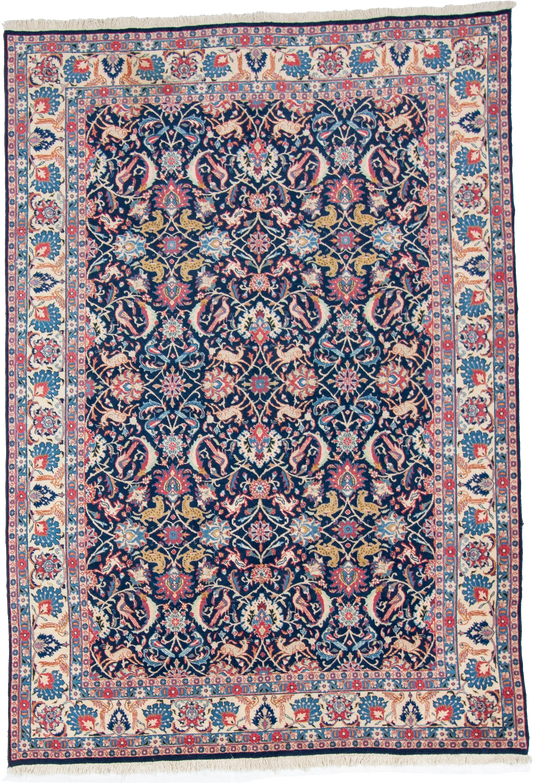 W 6.4 L 9.2 Veramin 100% Wool Hand-Woven All-Over Design - 8074