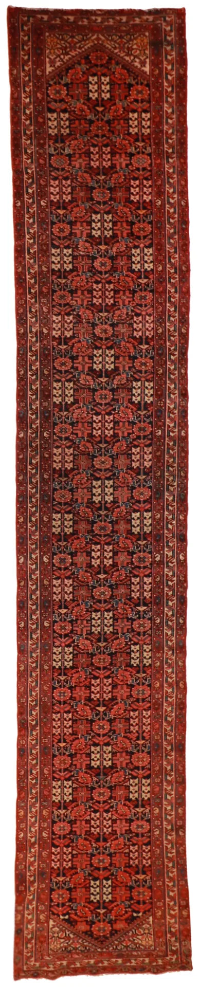 3 x 17.3 - Malayer Fine/Wool All Over Rectangle - Hand Woven Rug — 8110