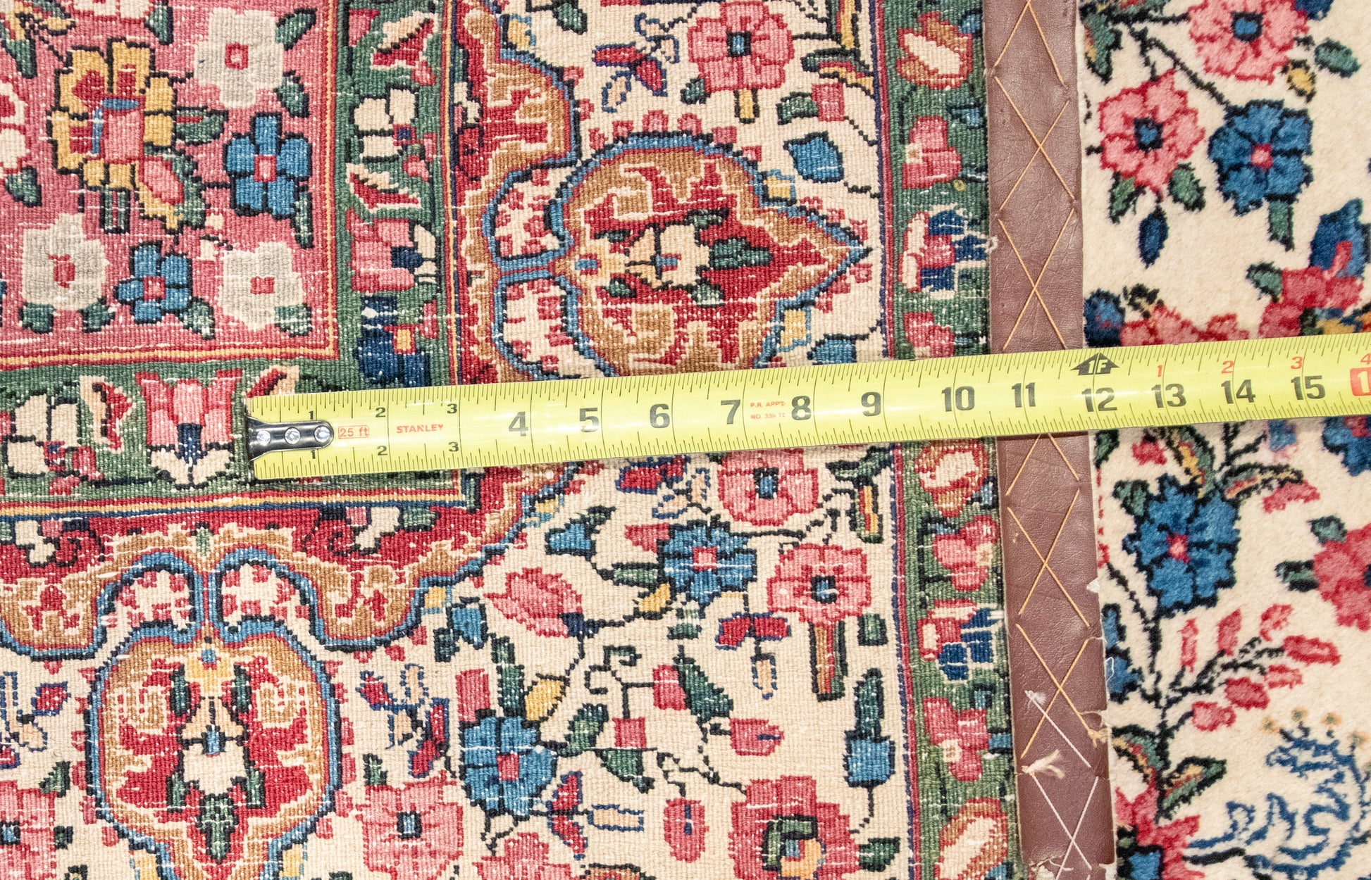 W 6.6 L 9.8 Kerman 100% Wool Hand-Woven All-Over Design - 8298