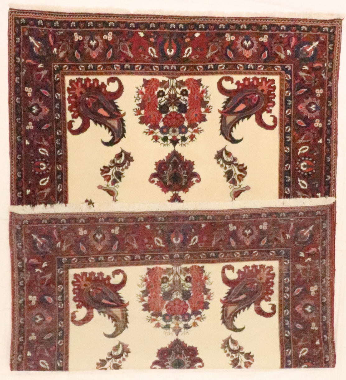 W 5.6 L 8.4 Bakhtiarie 100% Wool Handmade All Over Medalion Design - 8880