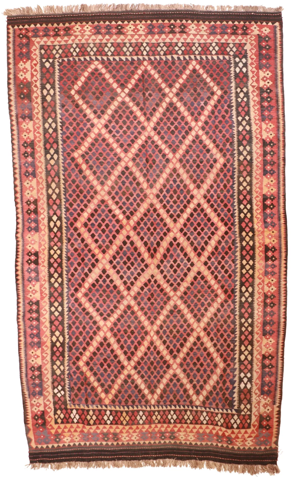 8.40 x 13.10 - Kilim Wool All Over Rectangle - Finest Hand-Made Quality Wool — 9800