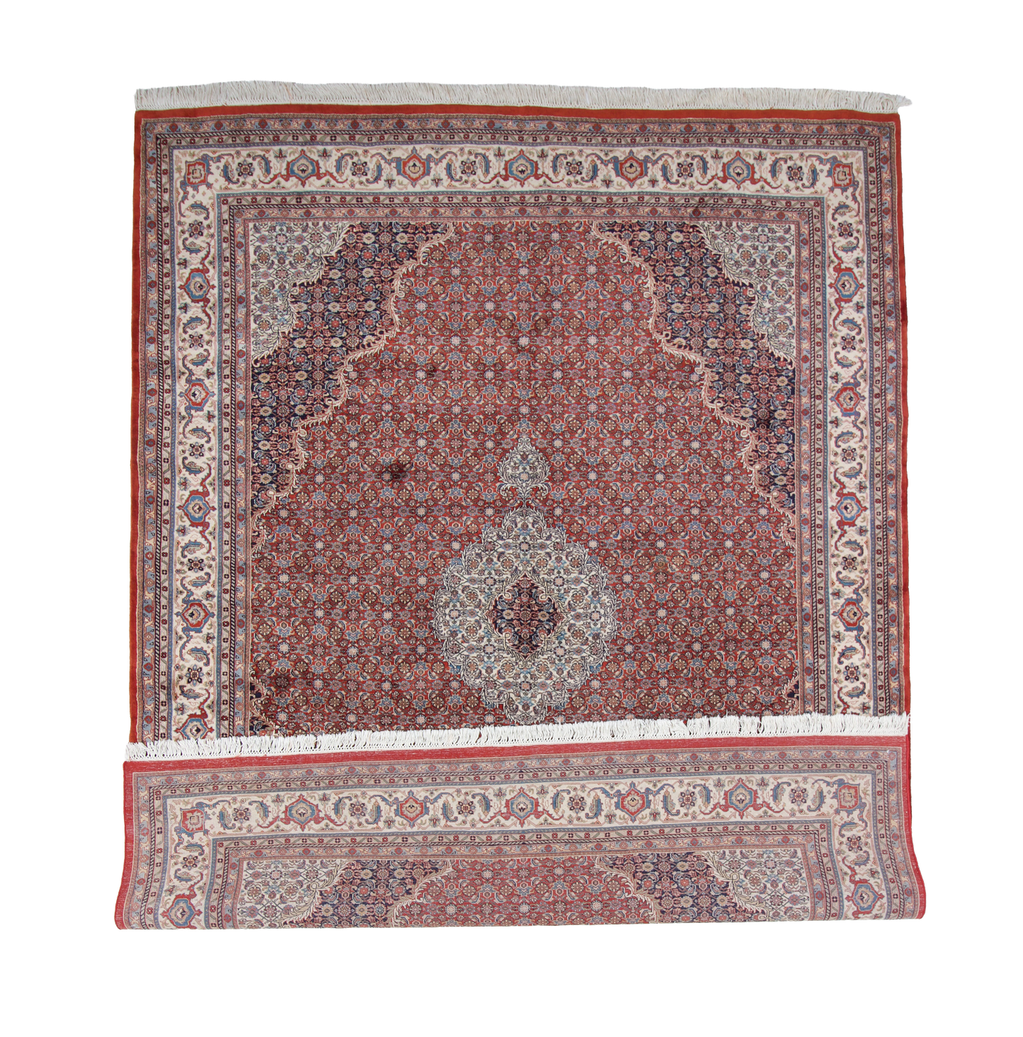 W 12 L 13.3 Mahie 100% Wool Hand-Woven Heratie Design - 9899