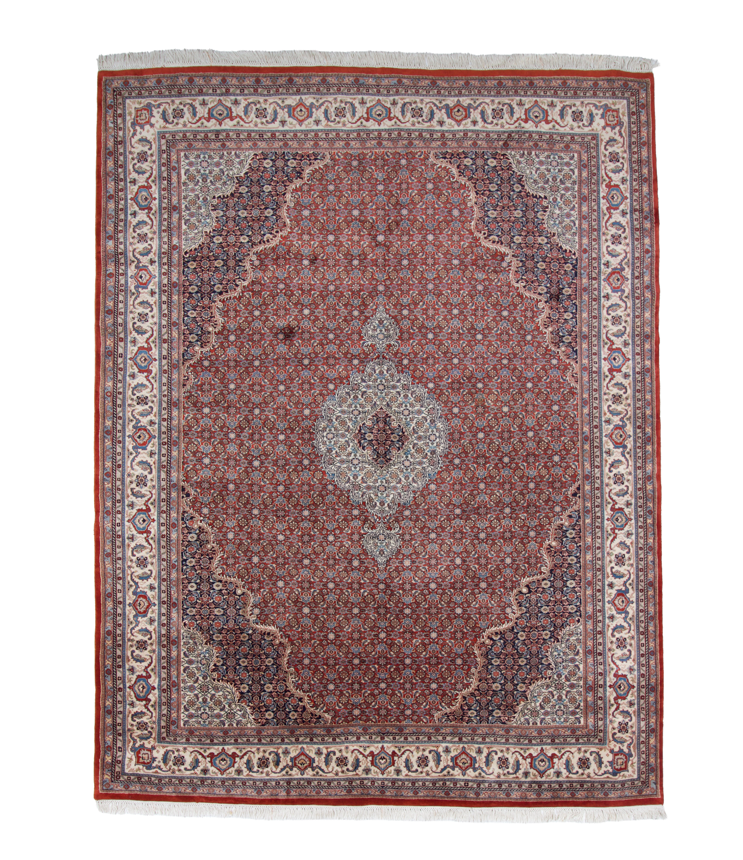 W 12 L 13.3 Mahie 100% Wool Hand-Woven Heratie Design - 9899