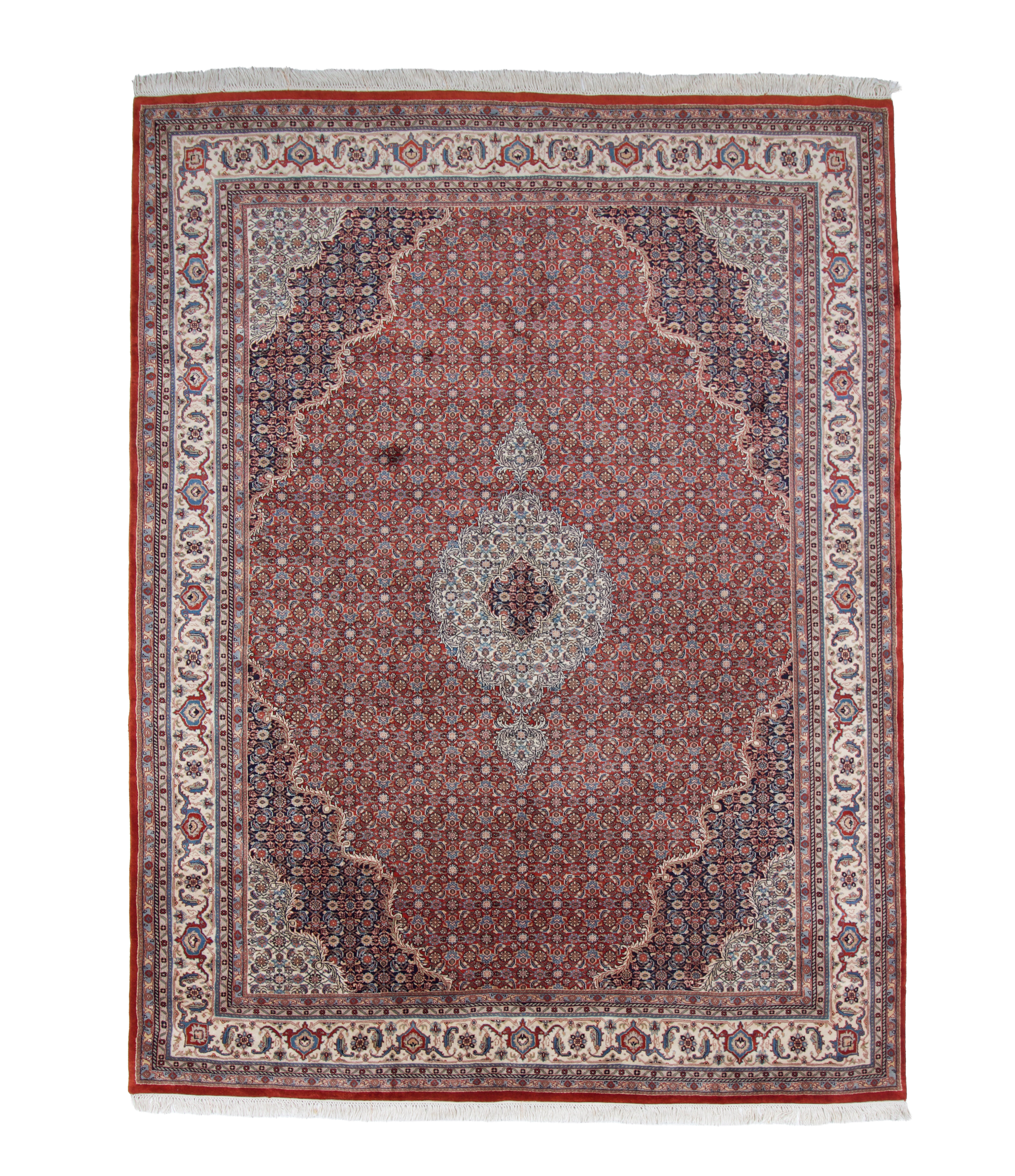 W 12 L 13.3 Mahie 100% Wool Hand-Woven Heratie Design - 9899