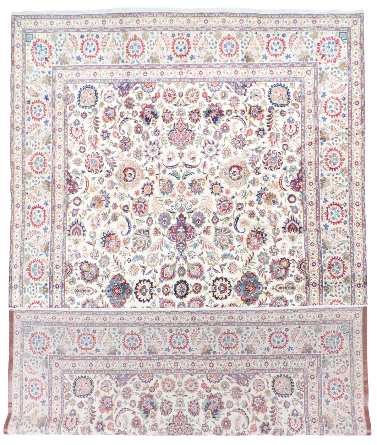 11 x 16 - Mashad Fine/Wool/S.Antique All Over Rectangle - Hand Knotted Rug — 24920
