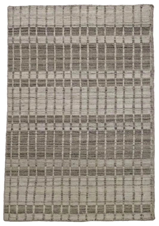 W 2 L 3 Modern Wool-Silk Blend Hand-Woven - 64641