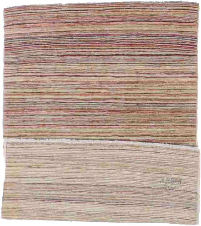 W 2.7 L 4.2 Modern 100% Wool Hand-Woven All-Over Design Rug - 60461