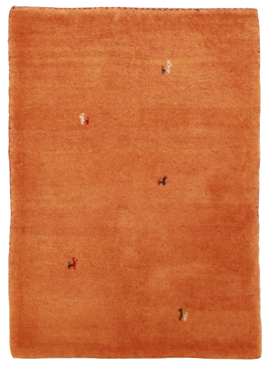 W 3.4 L 4.8 Gabbeh 100% Wool Hand-Woven All-Over Design - 23395