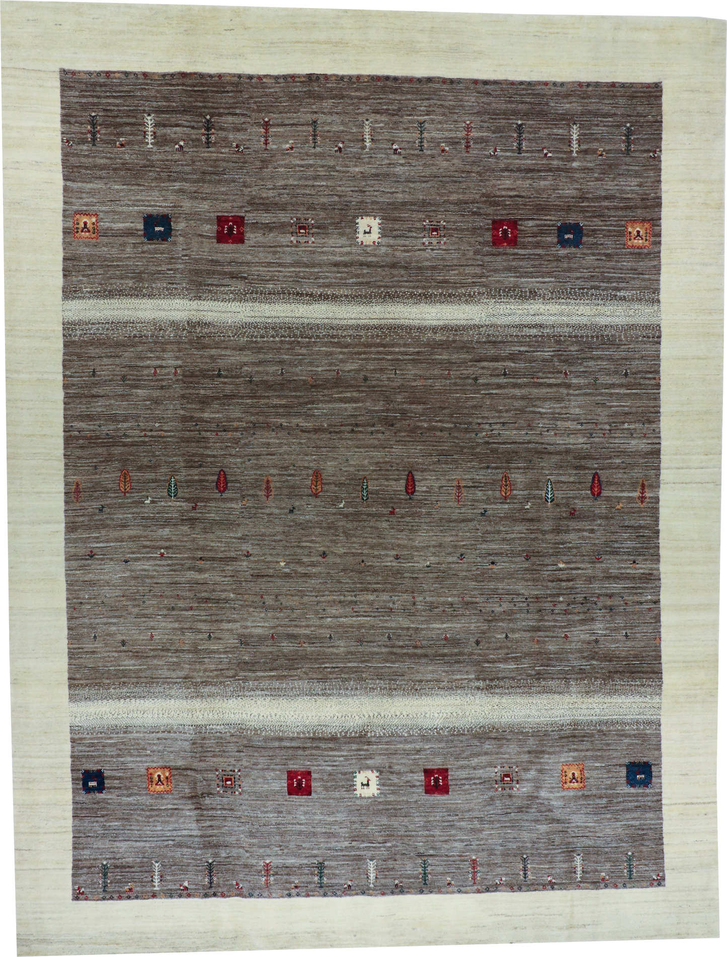 W 9.10 L 13 Gabbeh 100% Wool Hand-Woven - 65226