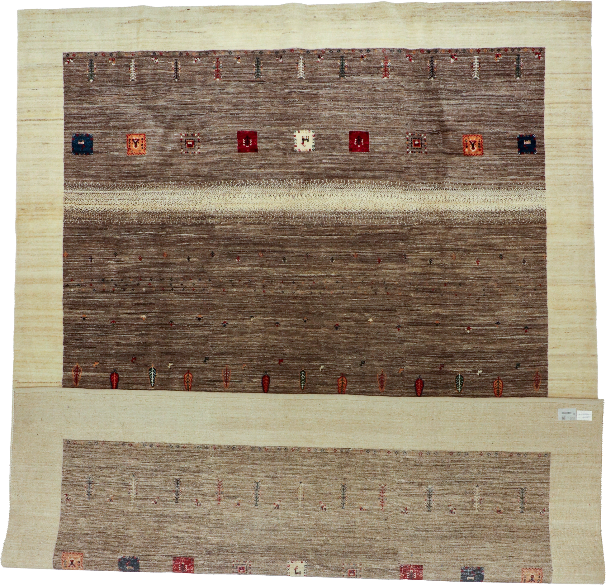 W 9.10 L 13 Gabbeh 100% Wool Hand-Woven - 65226