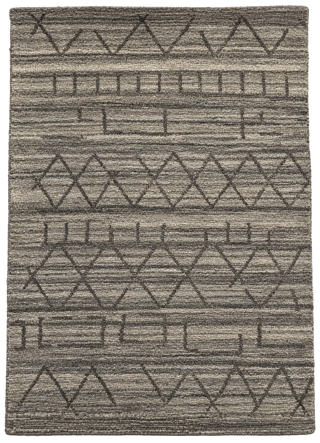 W 2 L 3 Modern 100% Wool Hand-Woven - 64559