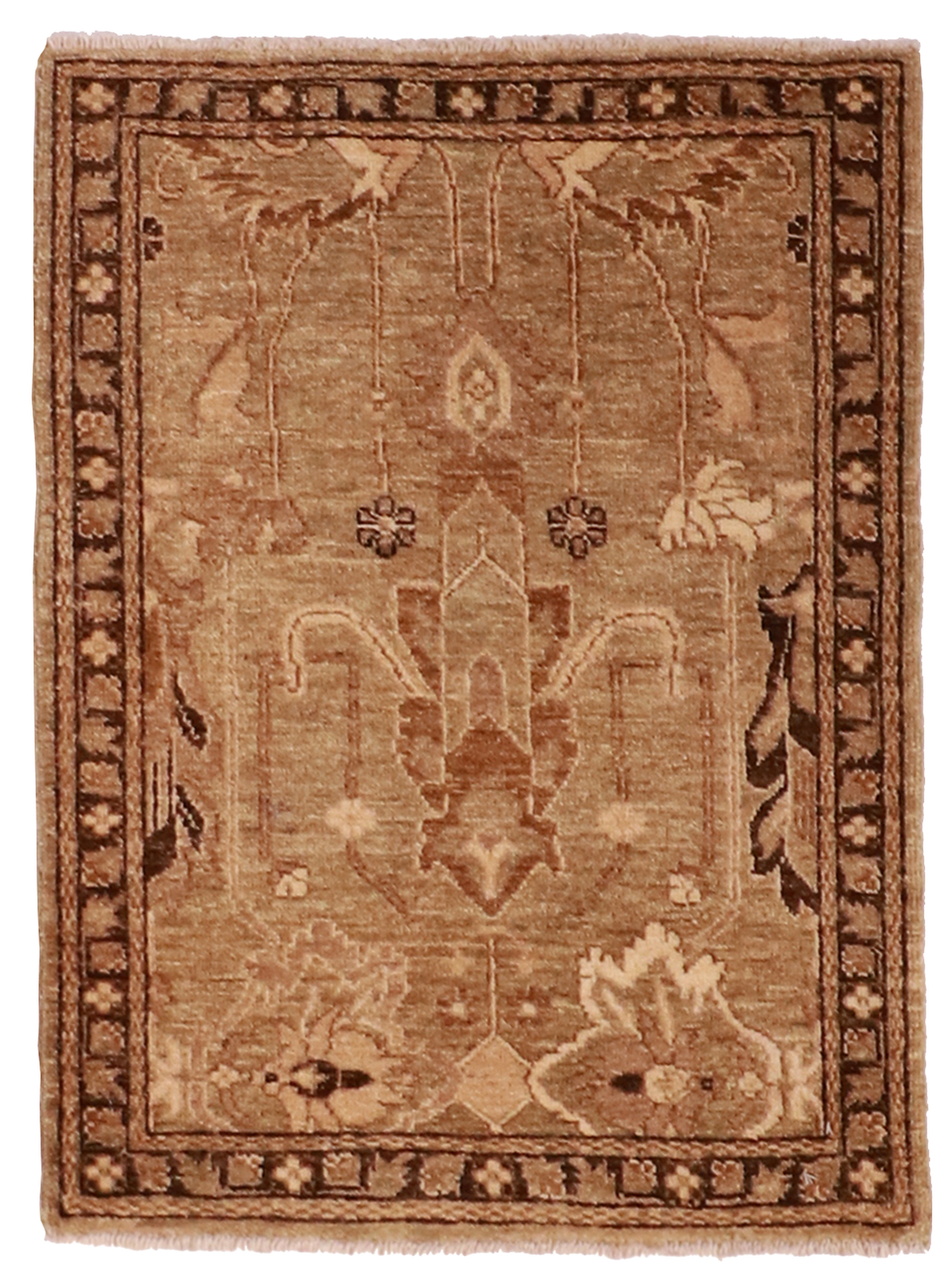 W 2 L 3 Mahal 100% Wool Hand-Woven - 61772
